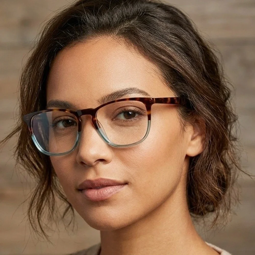 Warby Parker Vaughan 325 Eyeglass Frames Tortoise Blue Gradient 53-18-140